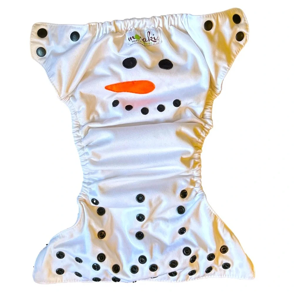 Moraki Snowman Cloth Diaper